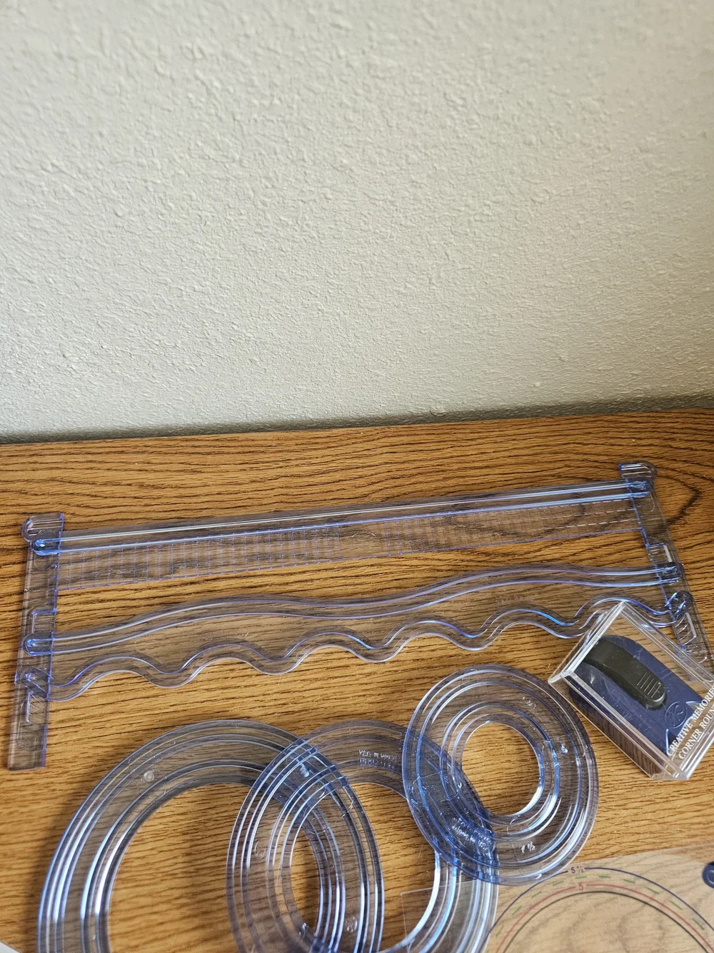 Creative Memories LOT Mat Circle Cutting Templates Corner Rounder 7 Pieces